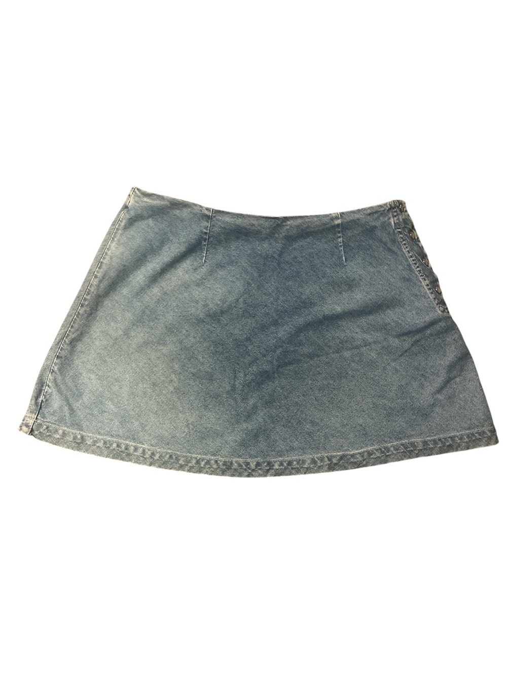Vintage Espirit Light Blue Denim Mini Skirt | Size 13